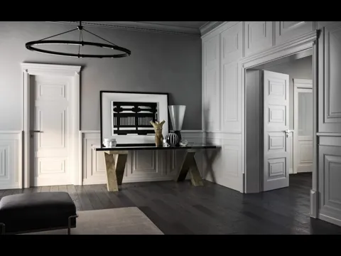 Boiserie Bugnata in laccato Bianco pantografata di Garofoli