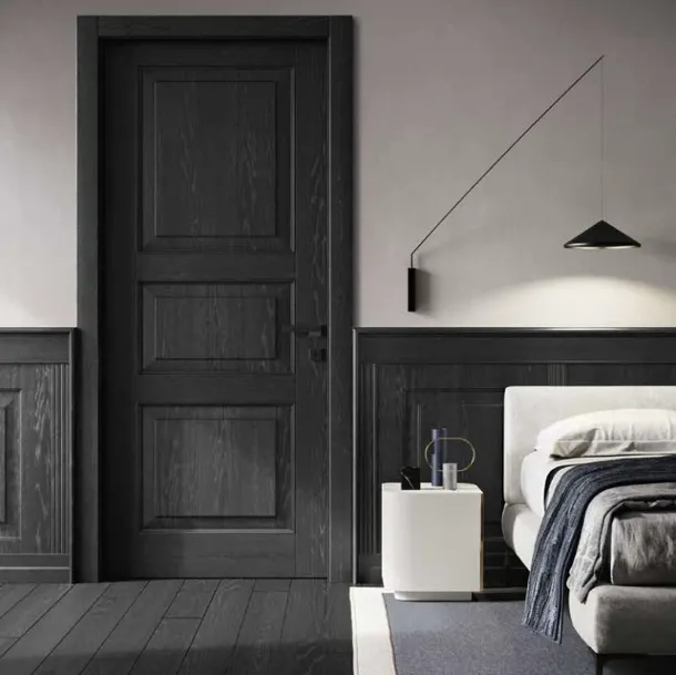 Boiserie Pantografata Rovere Nero di Garofoli