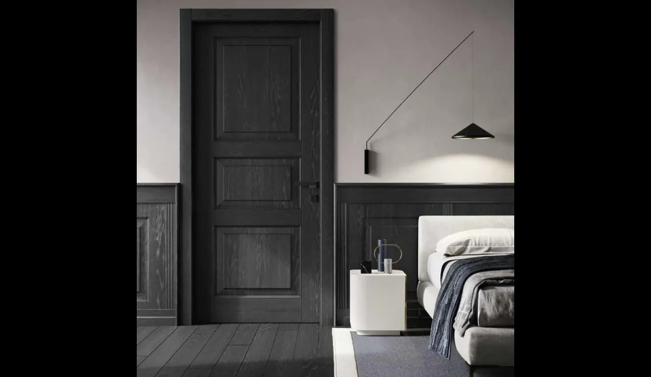Boiserie Pantografata Rovere Nero di Garofoli