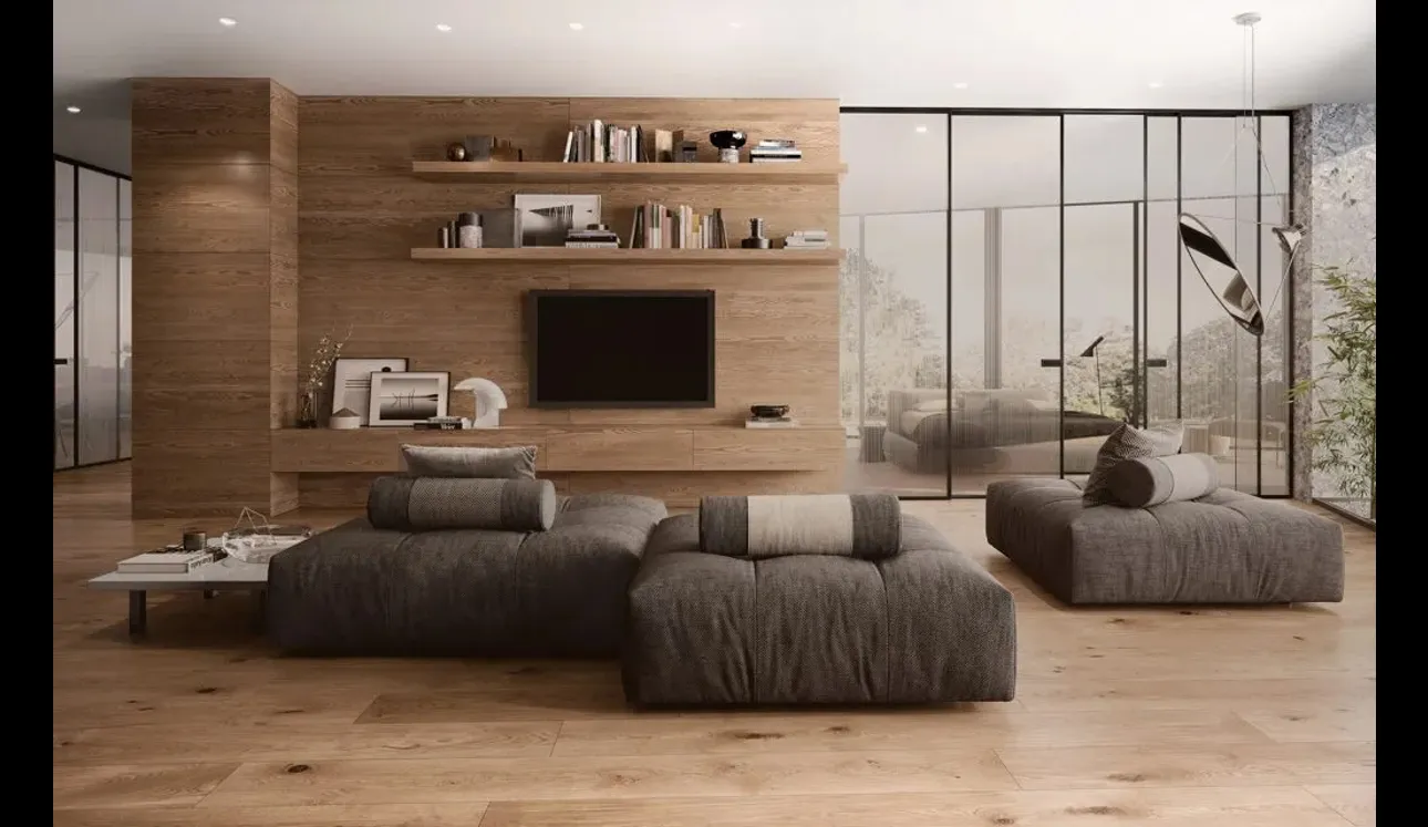 Boiserie Rovere Seta Living di Garofoli