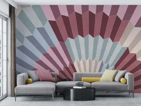 Carta da parati geometrica Pop di Migliorino
