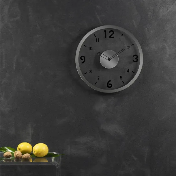 Orologio Basic Trasparente con cornice di metallo di Vesta