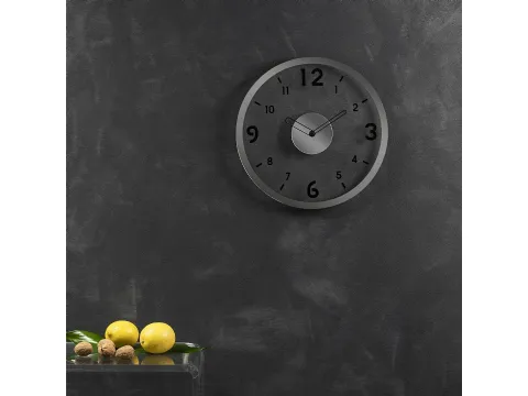 Orologio Basic Trasparente con cornice di metallo di Vesta