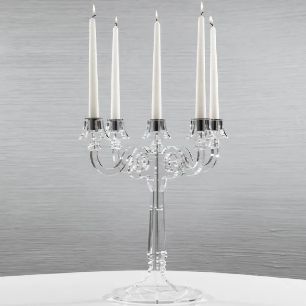 Candelabro da tavolo in plexiglass Liberty di Vesta