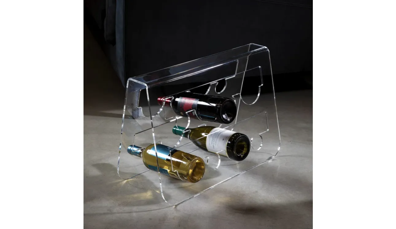 Contenitore portabottiglie in plexiglass Cantina di Vesta