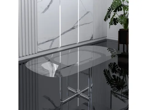 Tavolino Essence rettangolare in plexiglass di Vesta