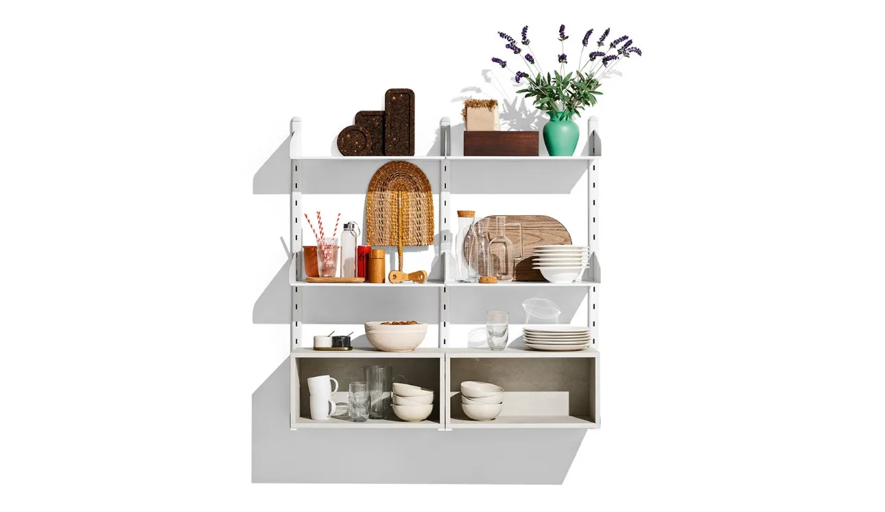 Mensole in metallo e melaminico Shelfy di Connubia