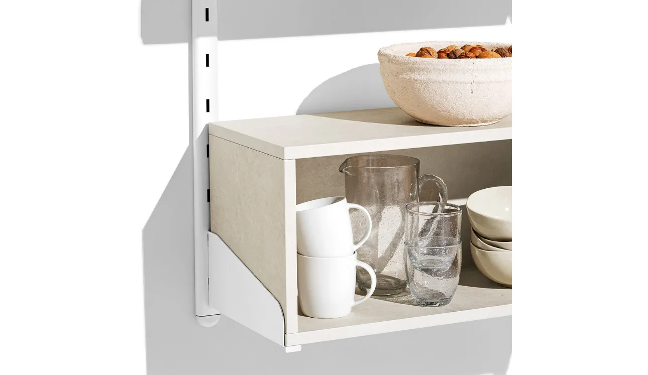 Mensole in metallo e melaminico Shelfy di Connubia