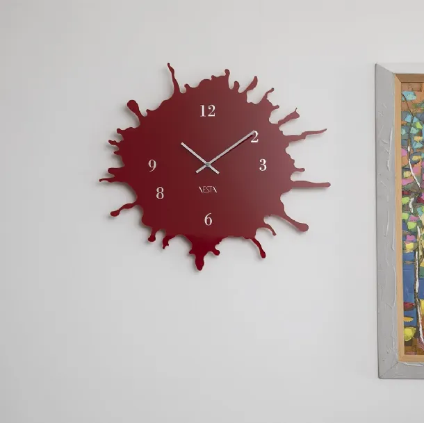 Orologio in metallo Skizzo Rosso di Vesta
