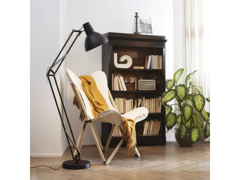 Lampada da terra Wally in metallo verniciato con braccio articolato regolabile di Ideal Lux