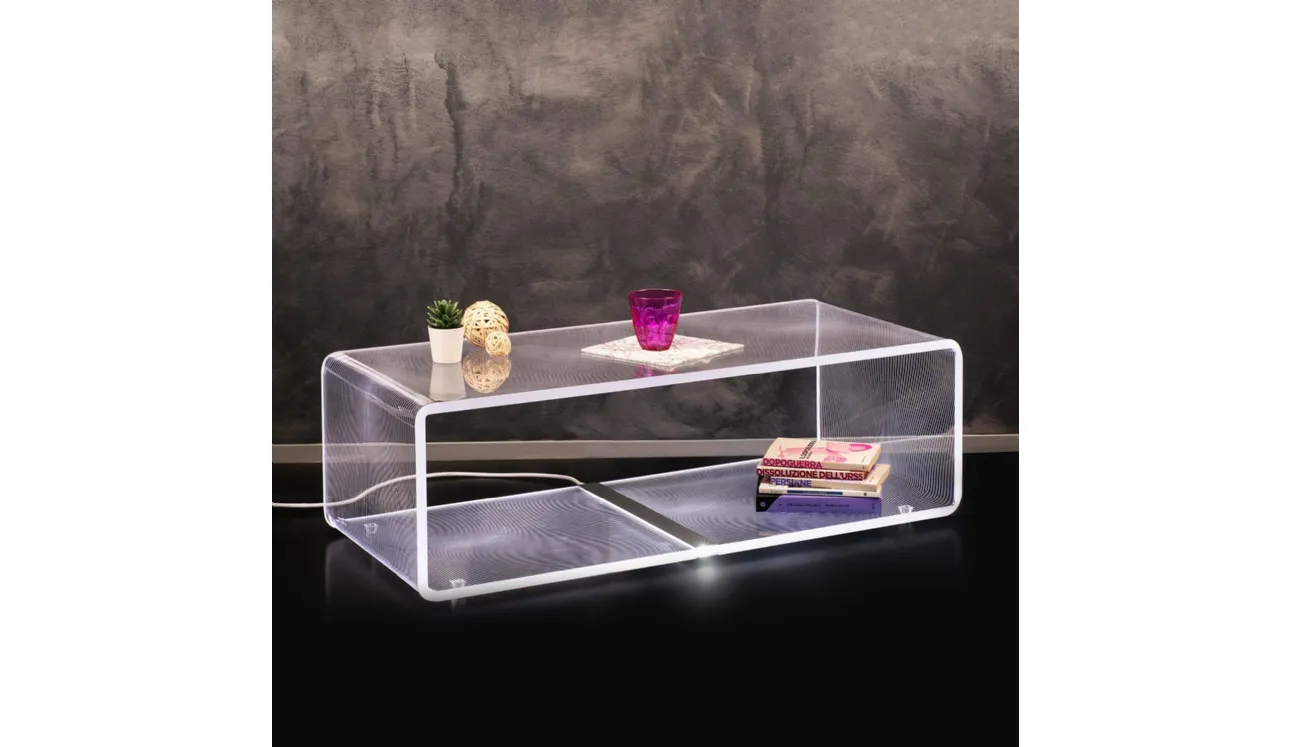 Lampada tavolino in cristallo acrilico Solid extralarge di Vesta