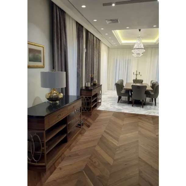 Parquet Grecale Spina Francese Noce di Gaia Parquet