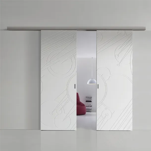 Porta da interni moderna scorrevole in laminato di Bihome