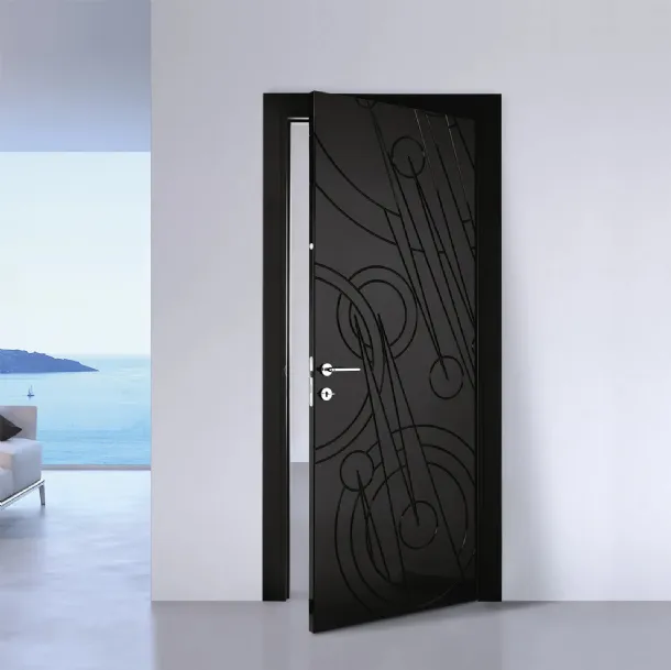 Porta per interni con incisioni decorative Halley Pegaso di BiHome
