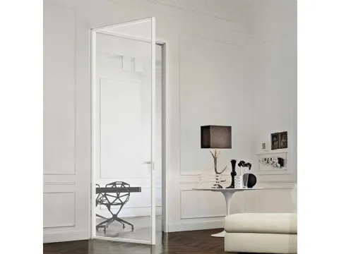 Porta per interni in vetro trasparente Just Battente con Stipite di Doal