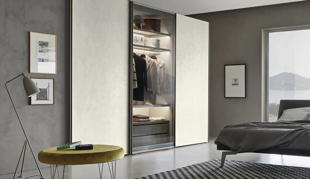 Armadio scorrevole Scrigno Materico di Sangiacomo