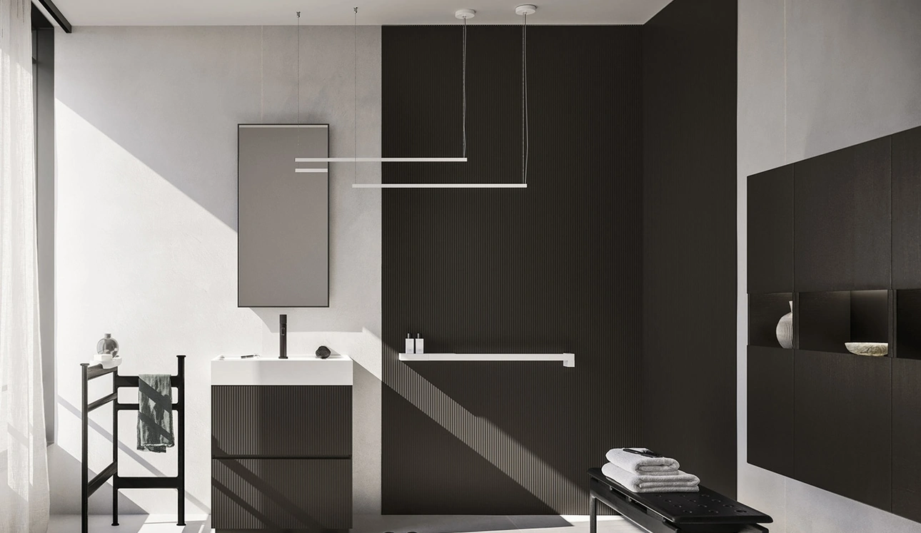 Mobile da Bagno a terra Code 03 in laccato di Arbi