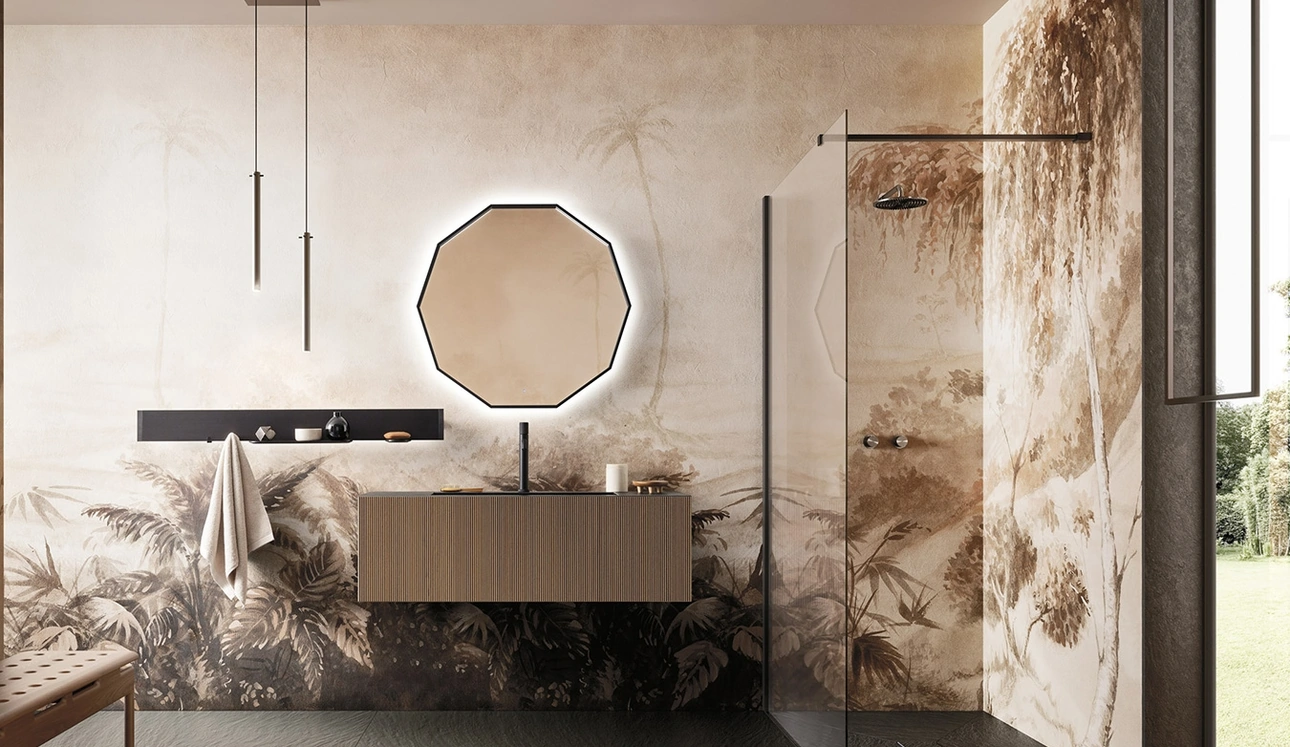 Mobile da Bagno sospeso Luxor 05 in Rovere di Arbi