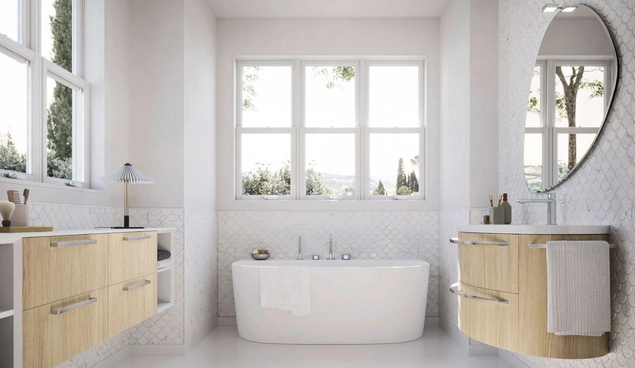 Mobile da Bagno Ho-me plus curvo 59 di Arbi