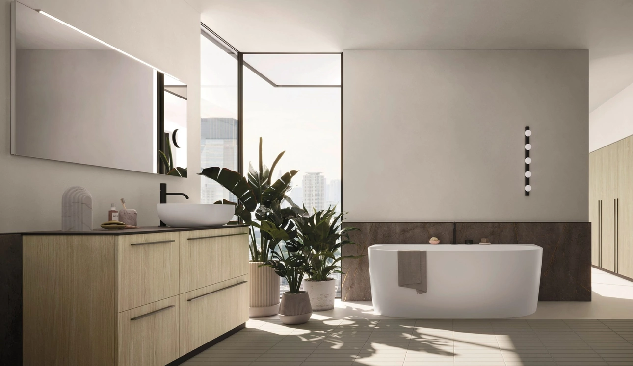 Mobile da Bagno a terra Ho-me plus liscio 43 di Arbi
