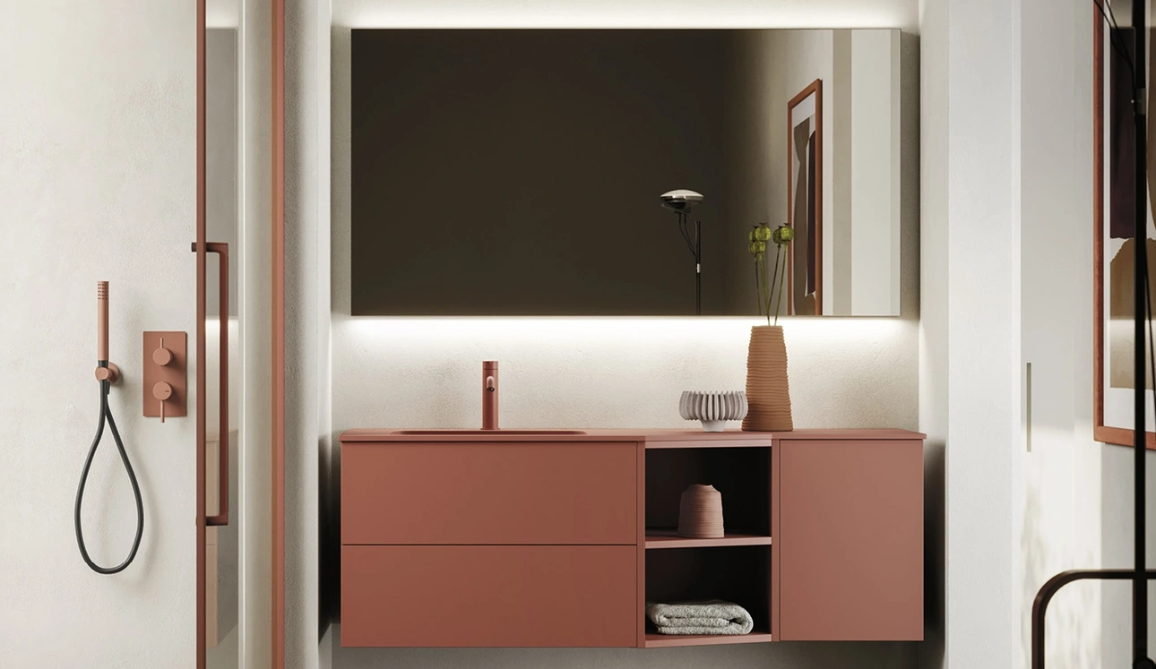 Mobile da Bagno sospeso Sky Liscio 33 di Arbi