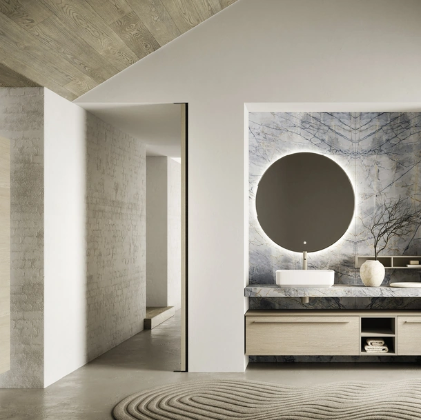 Mobile da Bagno sospeso Sky Liscio 34 di Arbi