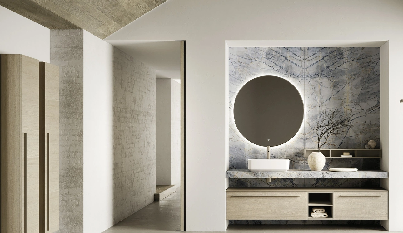 Mobile da Bagno sospeso Sky Liscio 34 di Arbi