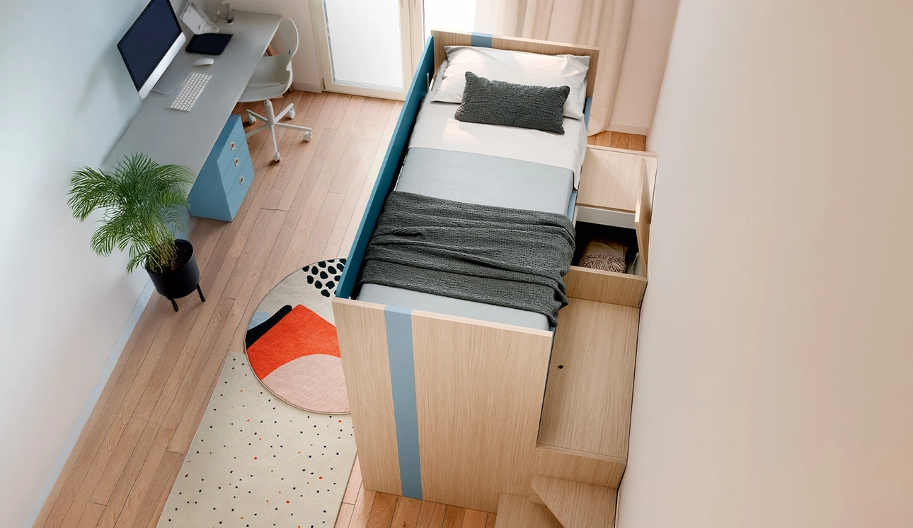 Cameretta con letti a castello Lila di Nidi