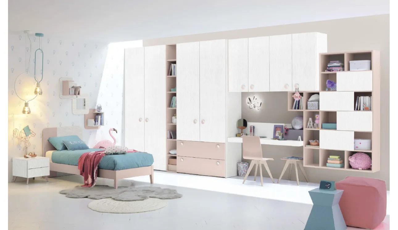 Cameretta componibile Golf C122 in melaminico di Colombini Casa