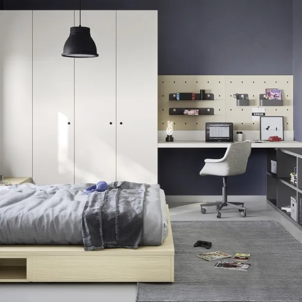 Cameretta con letto a terra Next space 14 di Nidi