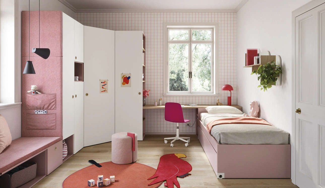 Cameretta Salvaspazio con Letti Estraibili di Nidi