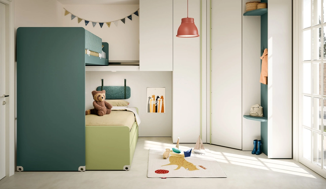 Cameretta Soppalco Scorrevole Slide di Nidi