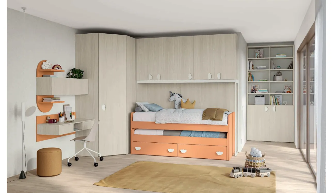 Cameretta a ponte Volo Kid C026 di Colombini Casa