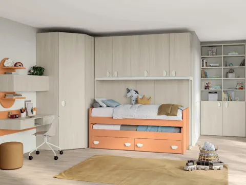 Cameretta a ponte Volo Kid C026 di Colombini Casa