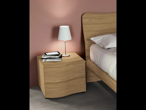Comodino moderno con design a onda Arco di SantaLucia
