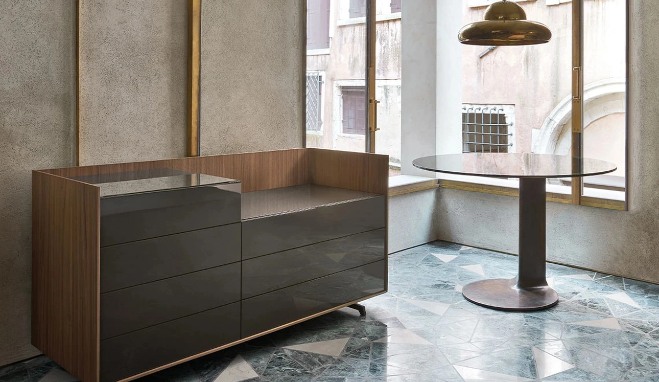 Comò Cabaret Glass di Sangiacomo