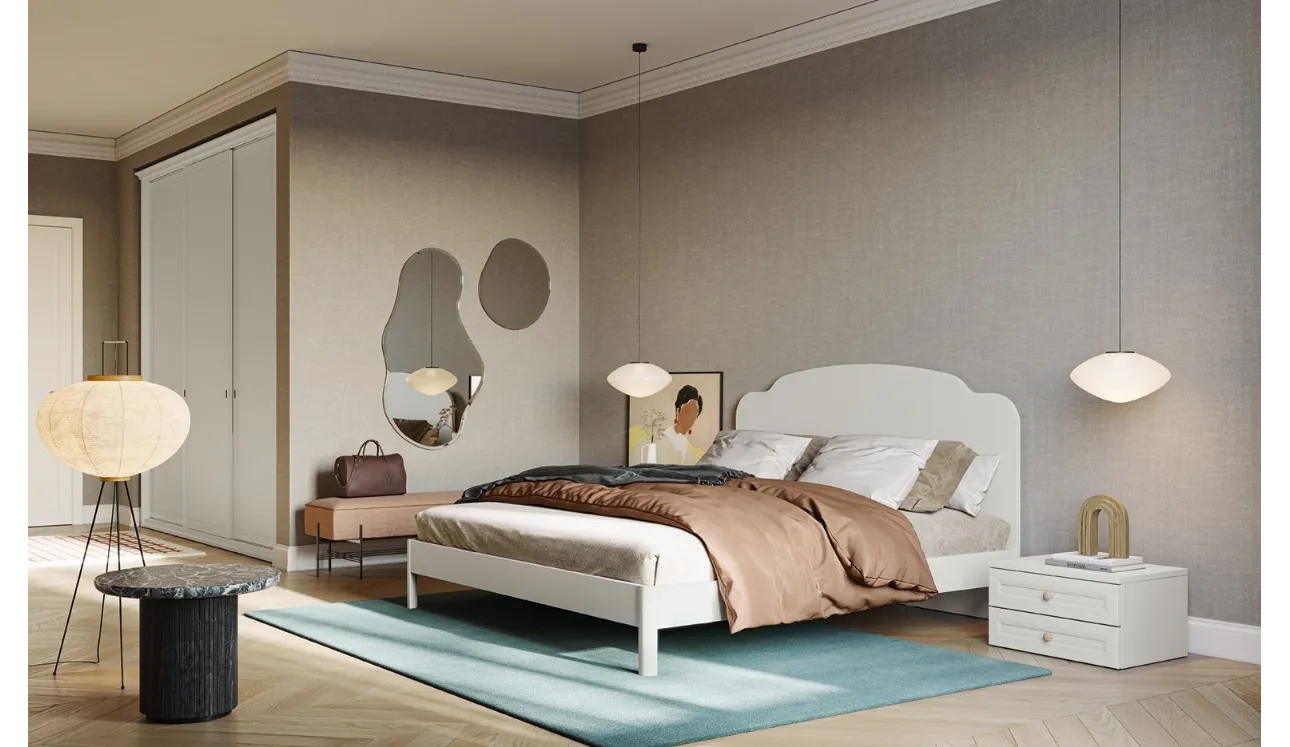Letto con testiera Arcadia Aida di Colombini Casa