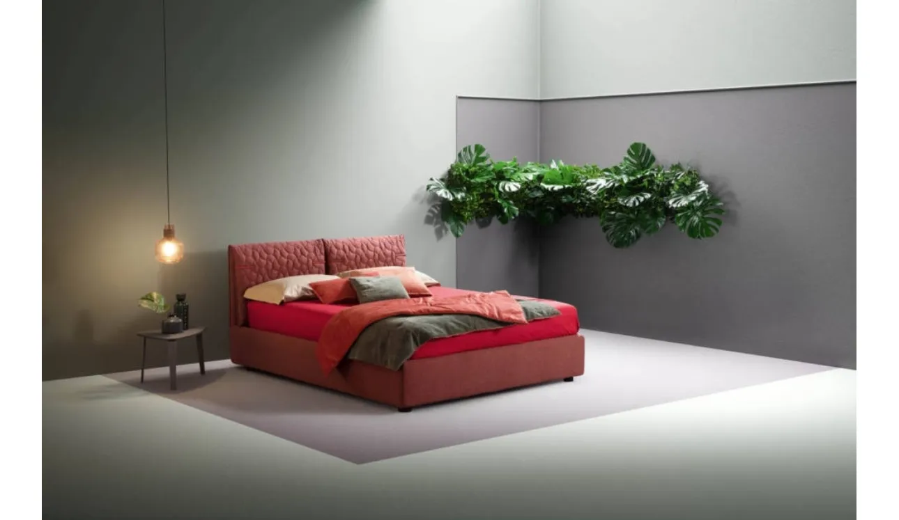 Letto in tessuto trapuntato e imbottito Spin di Bside