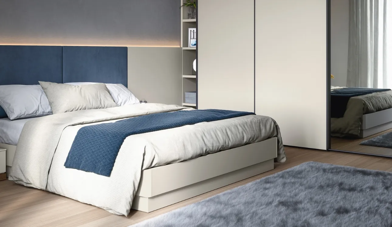 Letto con testiera a muro Arnad di Cinquanta3