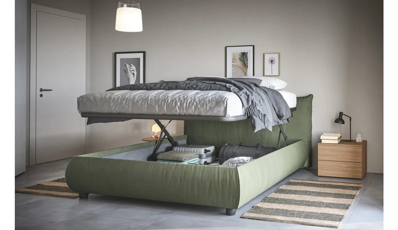 Letto con box contenitore Thika di Cinquanta3