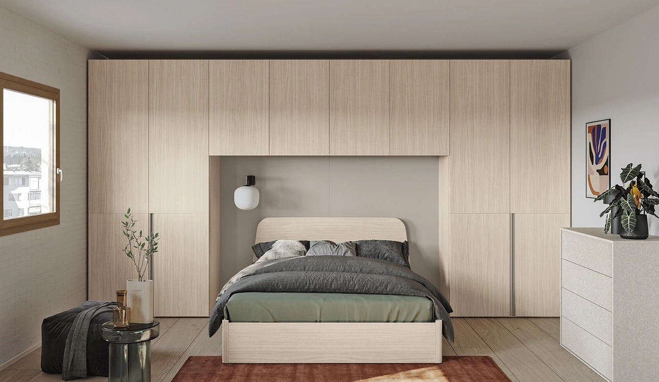 Letto con testiera Virgo di Colombini Casa