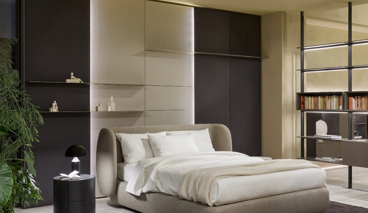 Letto imbottito Cosy con box contenitore di Sangiacomo