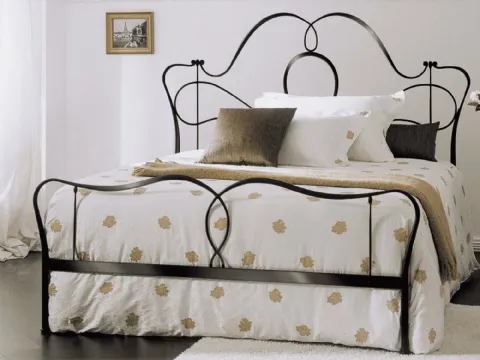 Letto in ferro battuto con testiera Marlen di Bontempi