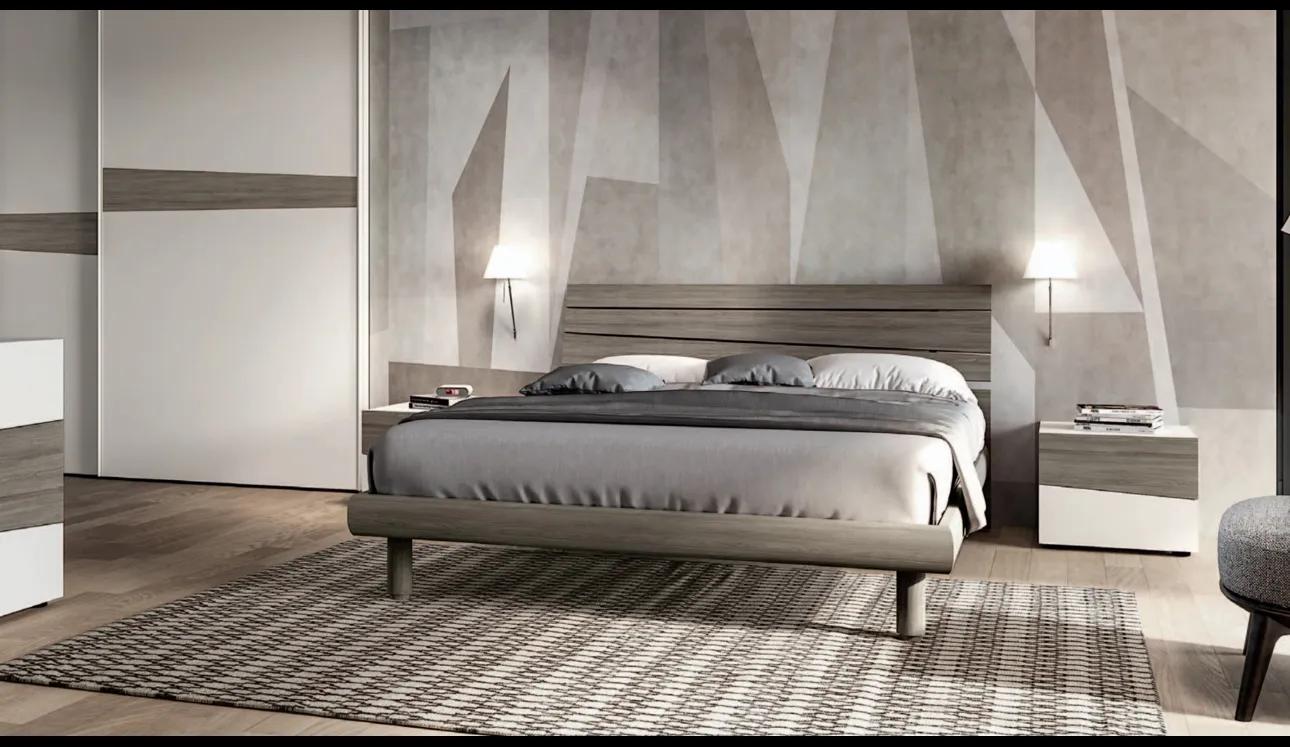 Letto moderno con testiera Mistral di SantaLucia