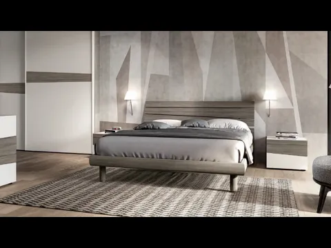 Letto moderno con testiera Mistral di SantaLucia