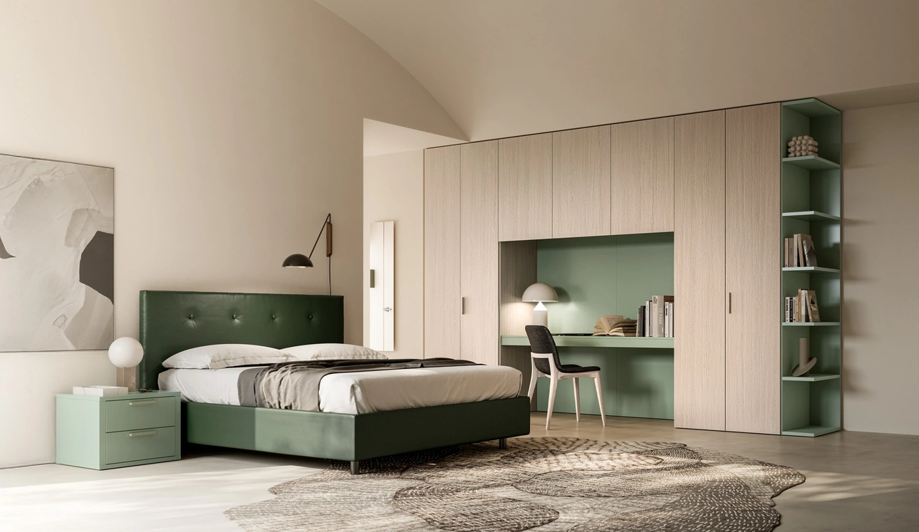 Letto matrimoniale Eros con contenitore di SantaLucia