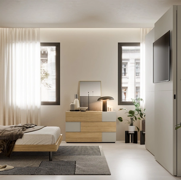 Letto moderno Fohn di SantaLucia