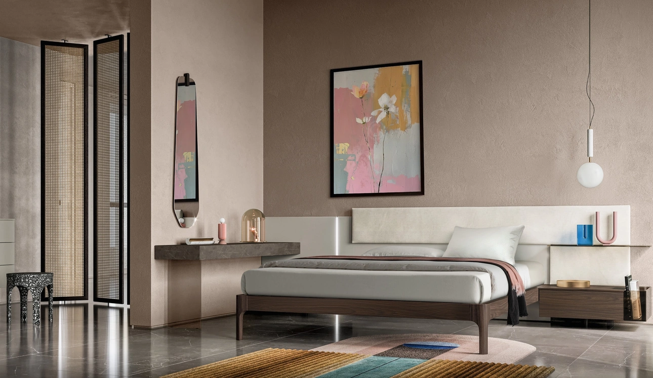 Letto con testiera Scacco di SantaLucia