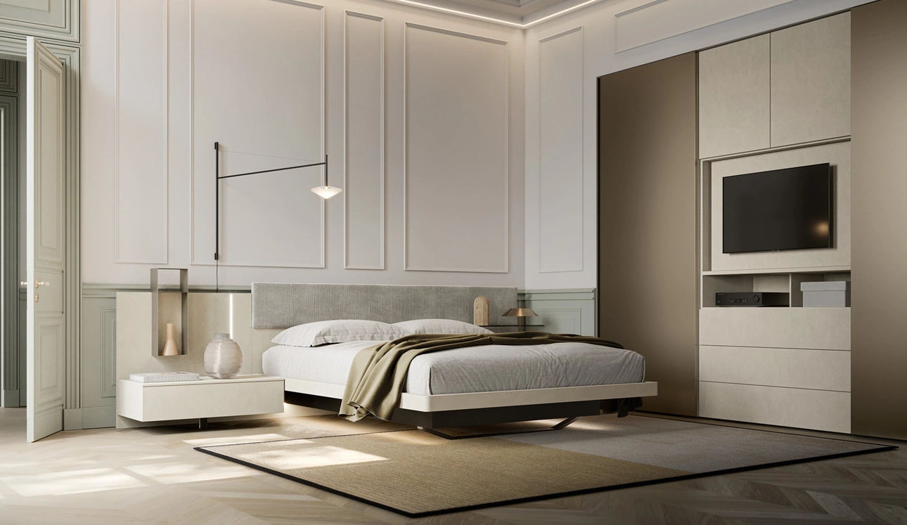 Letto con testiera Scacco di SantaLucia