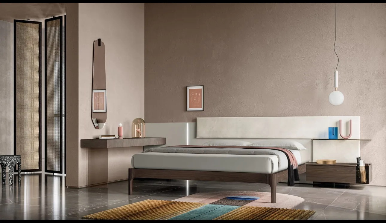 Letto con testiera Scacco di SantaLucia